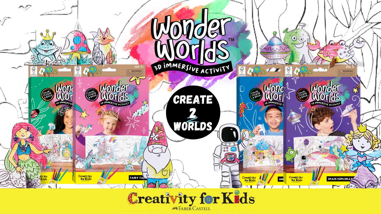 Amazon.com: Creativity for Kids Wonder Worlds 3D Coloring Craft