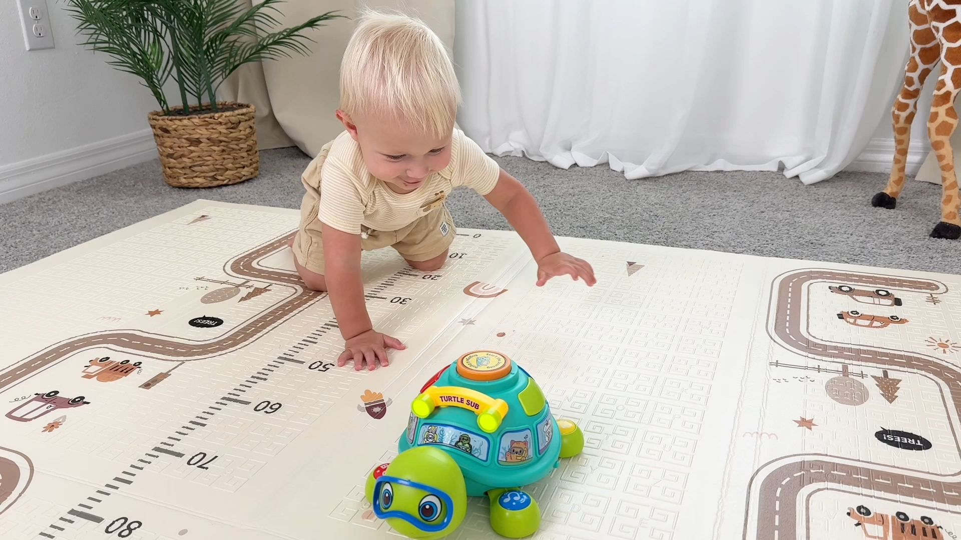Amazon.com: Zardali Baby Toys 6-12 Months, Musical Turtle Tummy