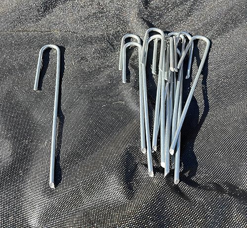 Miniatura 2 de Sandbaggy Paquete de 200 estacas de tubería de goteo grapas de paisaje 5 pulgadas de longitud calibre 11 resistentes anclajes de goteo pasadores de