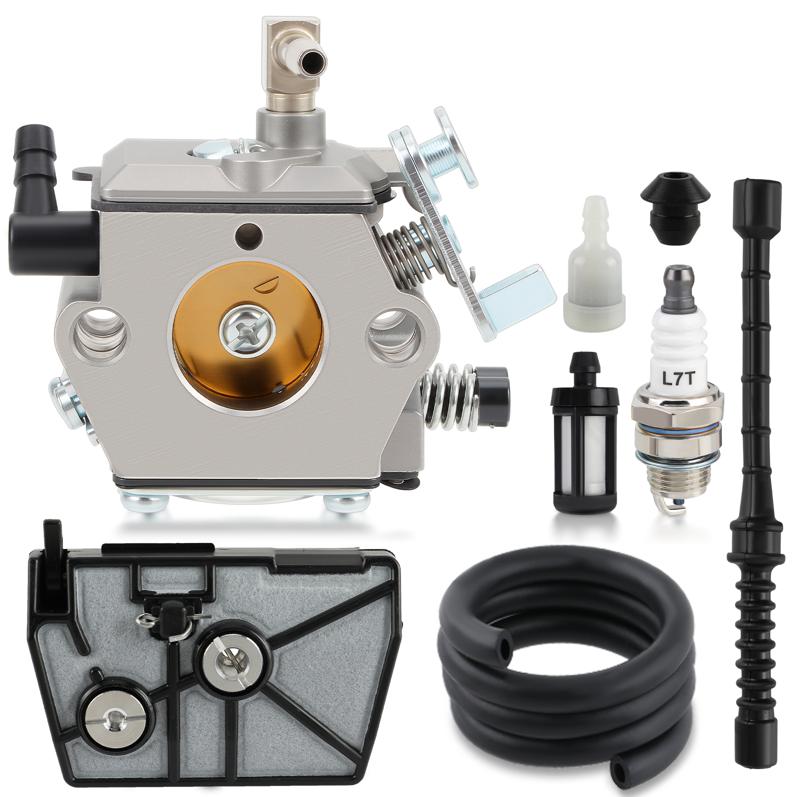 Kit Carburatore E Filtro Per Decespugliatore Stihl – Compatibile Con FS48, FS52, FS66, FS81, FS106 – Walbro WT-45