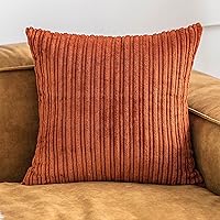 Vista 26 de UGASA - Fundas de almohada decorativas de terciopelo suave y sólidas de Navidad para sala de estar/sofá, 16 x 16 pulgadas, 2 unidades, color burdeos