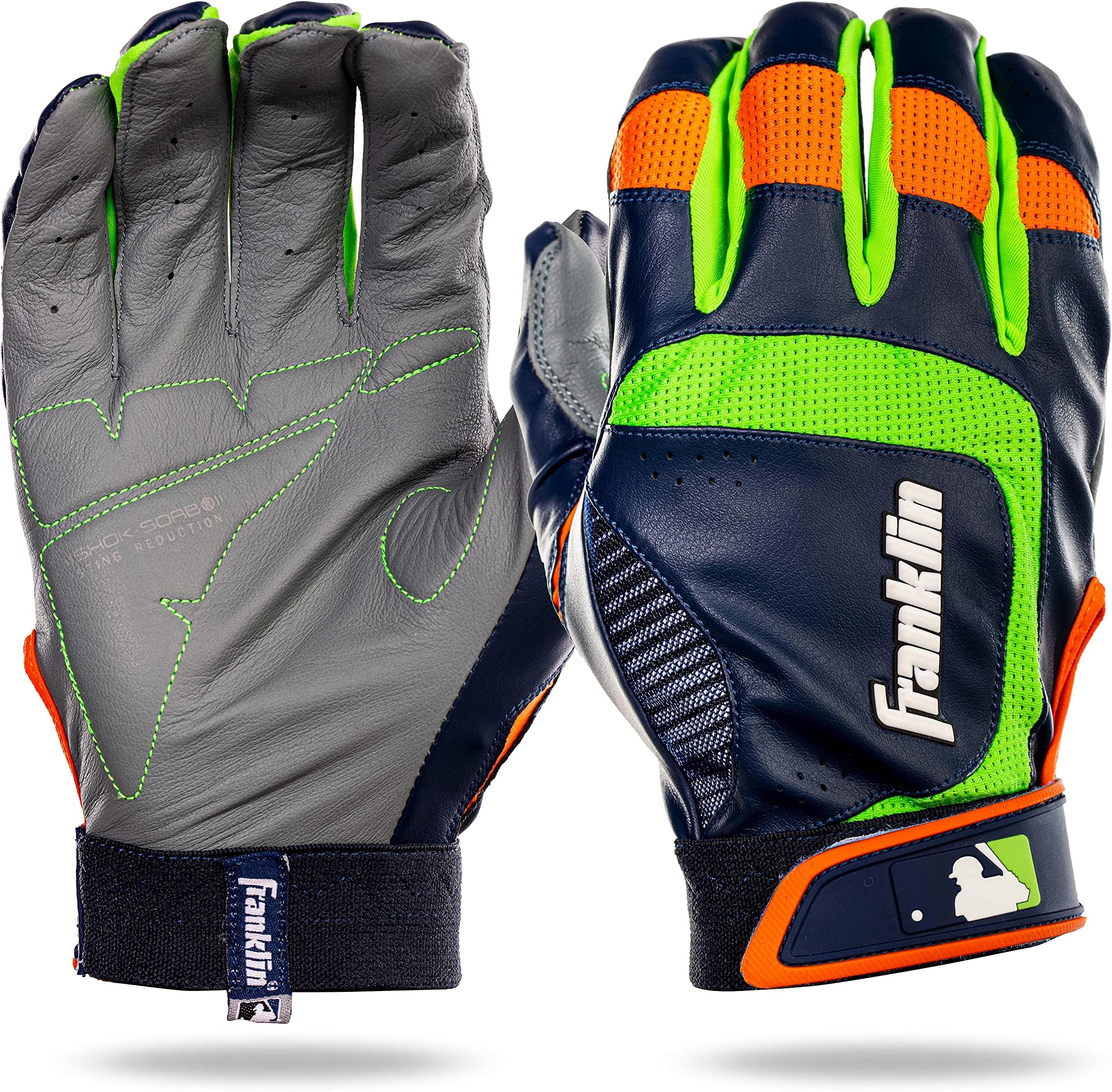 Franklin Sports MLB Shok-Sorb Neo Batting Gloves (Pair)