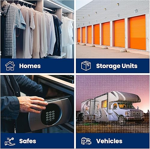 Miniatura 2 de Bolsas colgantes absorbentes de humedad, 16 onzas, paquete de 3  sin fragancia, de larga duración, elimina olores a humedad, ideal para armarios y