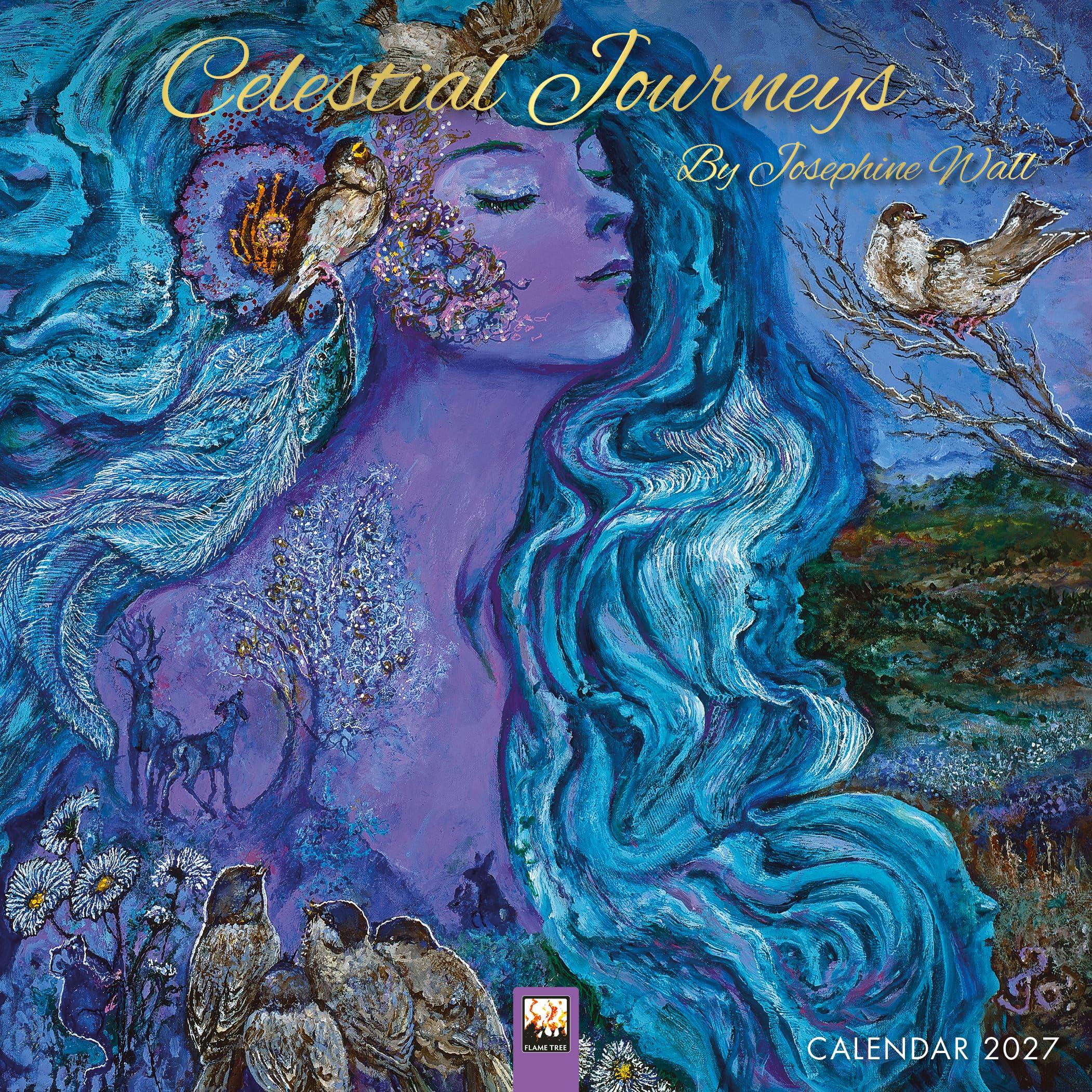 Celestial Journeys by Josephine Wall Mini Wall Calendar 2027 (Art Calendar)
