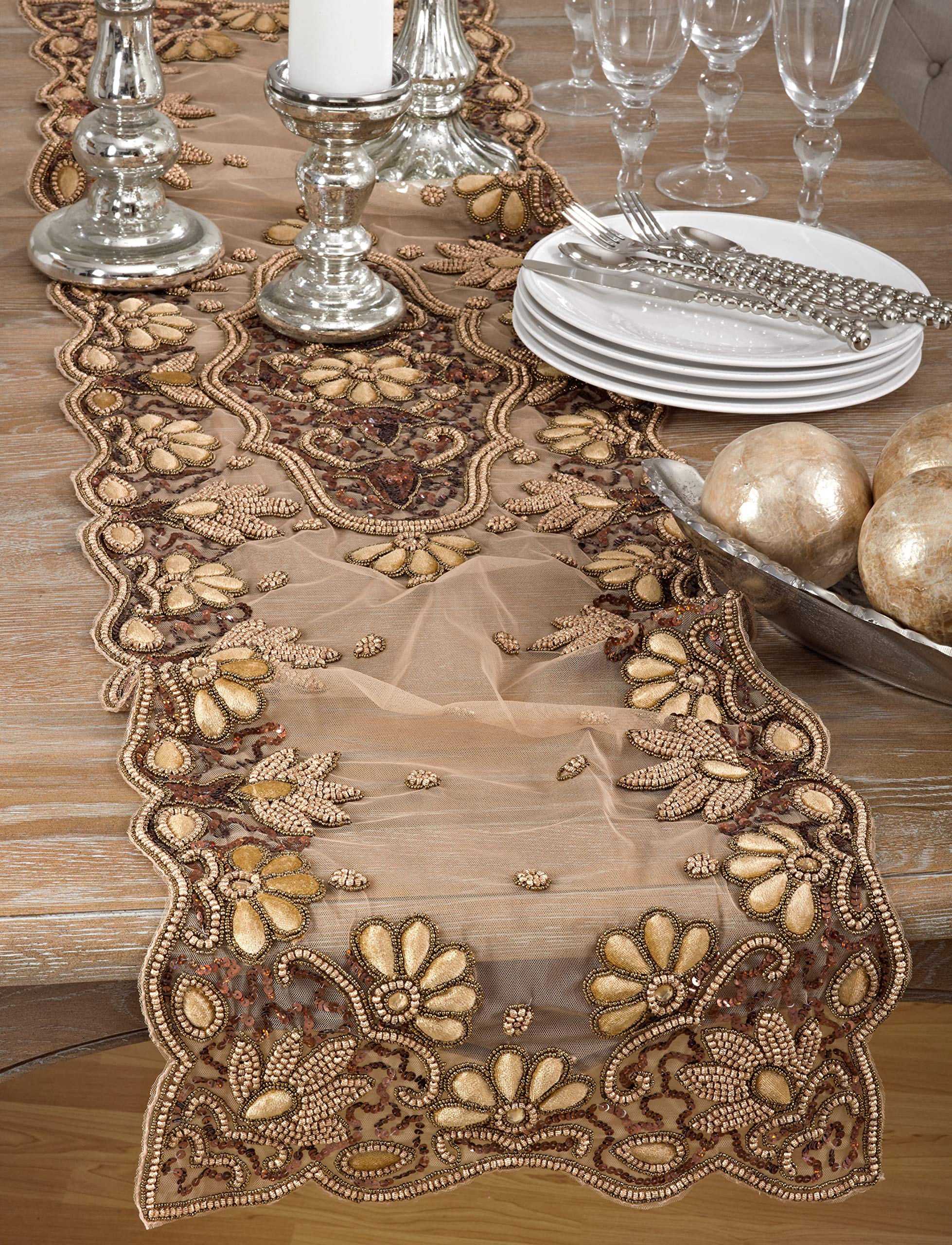 Amazon.com: SARO LIFESTYLE Irena Collection Hand Beaded Design