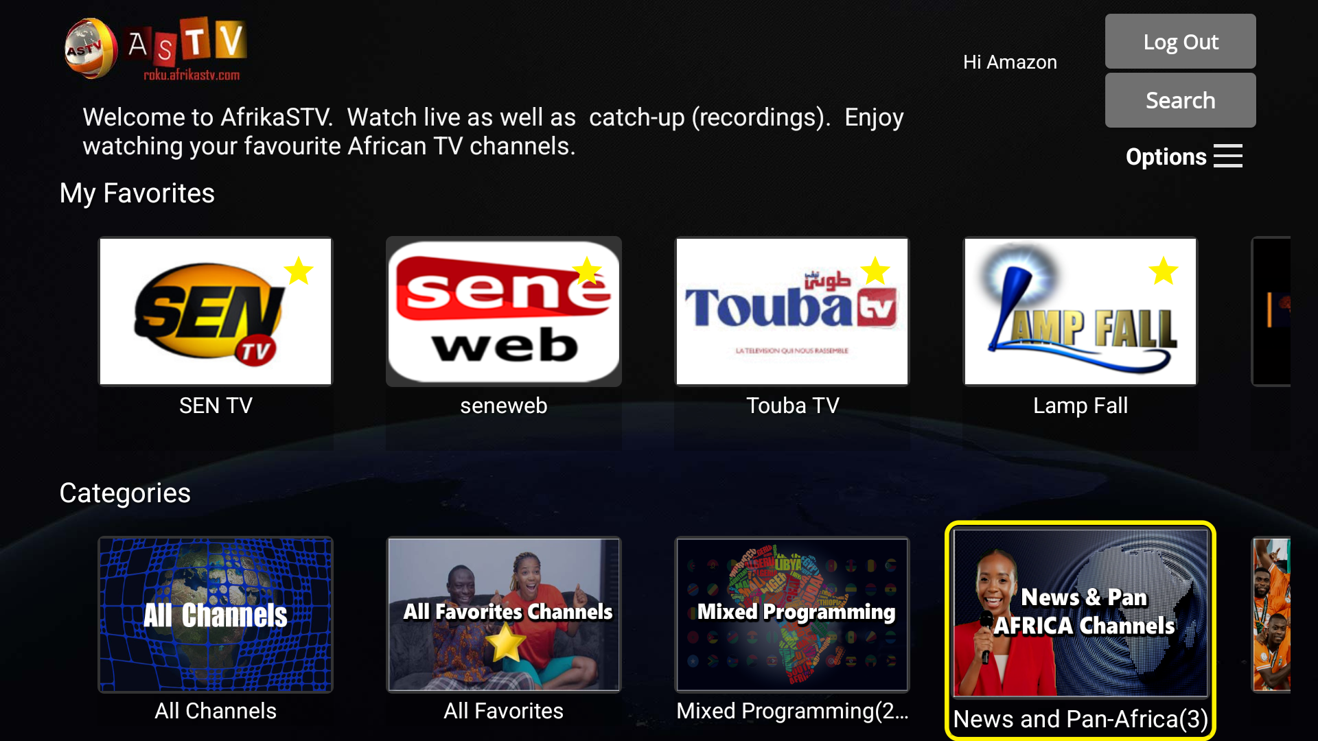 AfrikaSTV - ASTV for FireTV - App on Amazon Appstore
