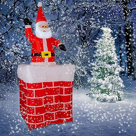 Amazon De Kesser Aufblasbarer Weihnachtsmann 178cm Gross Aus Dem Schornstein Kamin Led Beleuchtet Nikolaus Weihnachten Geschenk Deko Inkl Befestigungsmaterial Weihnachtsdekoration Weihnachtsdeko