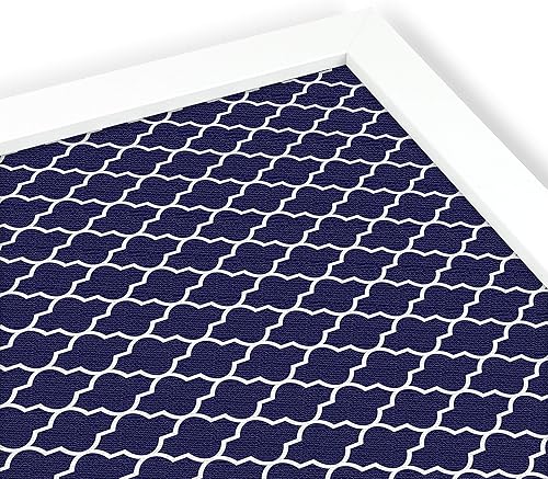 Miniatura 4 de PinPix Tablón de anuncios de corcho personalizado de 18.0 x 12.0 in, con un tablero de fotos estilo lienzo, enmarcado en marco blanco satinado