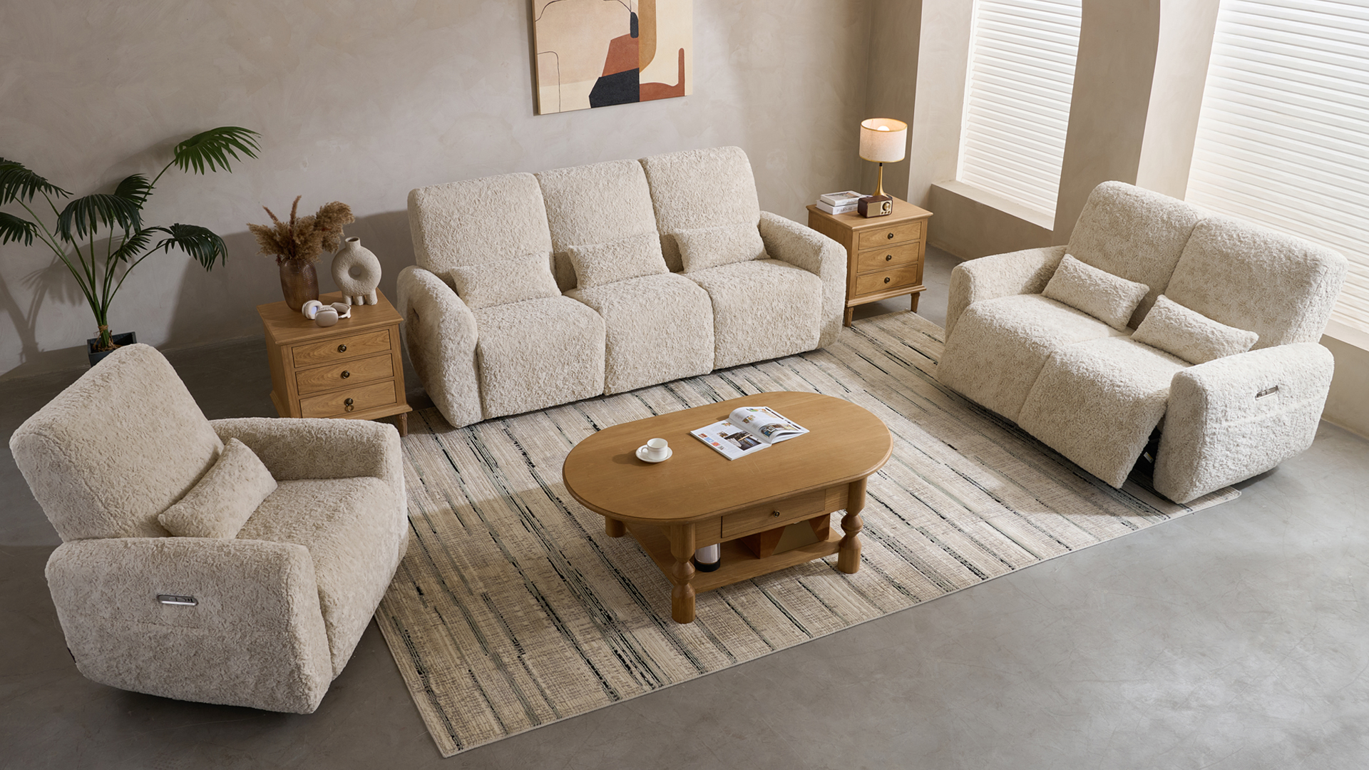 Sillón Plegable Gris Tela Plush miniatura 7