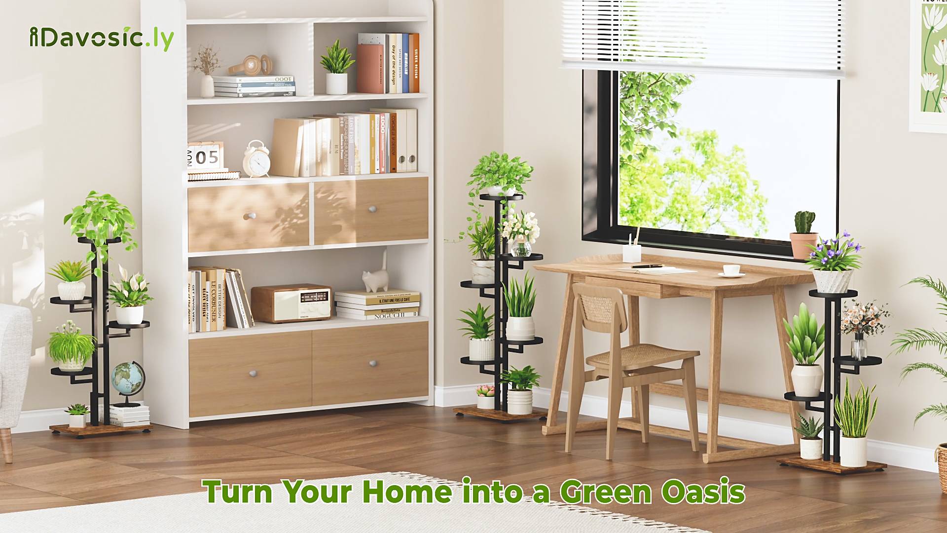 Amazon.com: iDavosic.ly 5 Tier Plant Stand Indoor Outdoor, Tiered