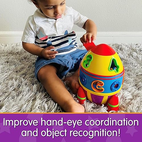 Miniatura 4 de The Learning Journey Aprendizaje temprano - Clasificador de formas de cohete - Juguetes y regalos para niños y niñas a partir de 12 meses - Juguete