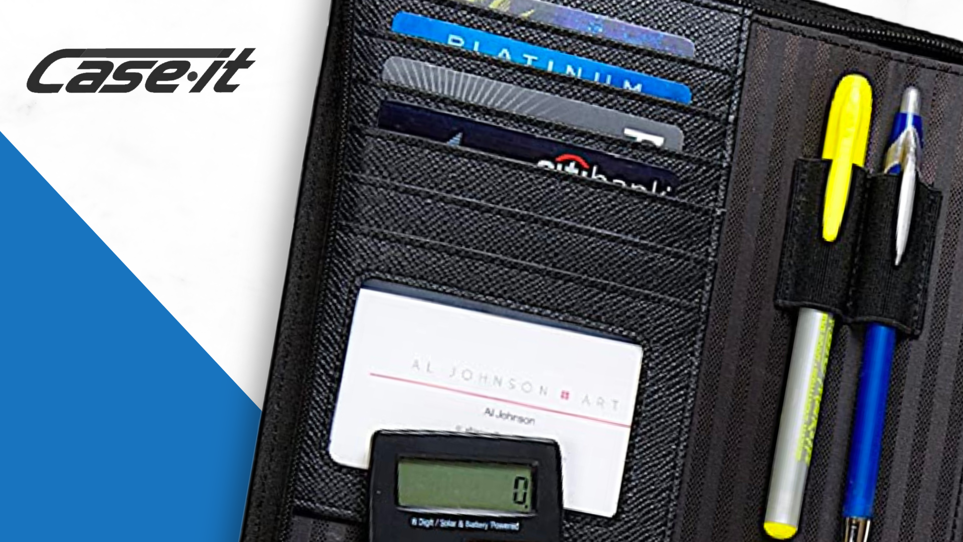 Amazon.com : Case-it Executive Zipper Padfolio with