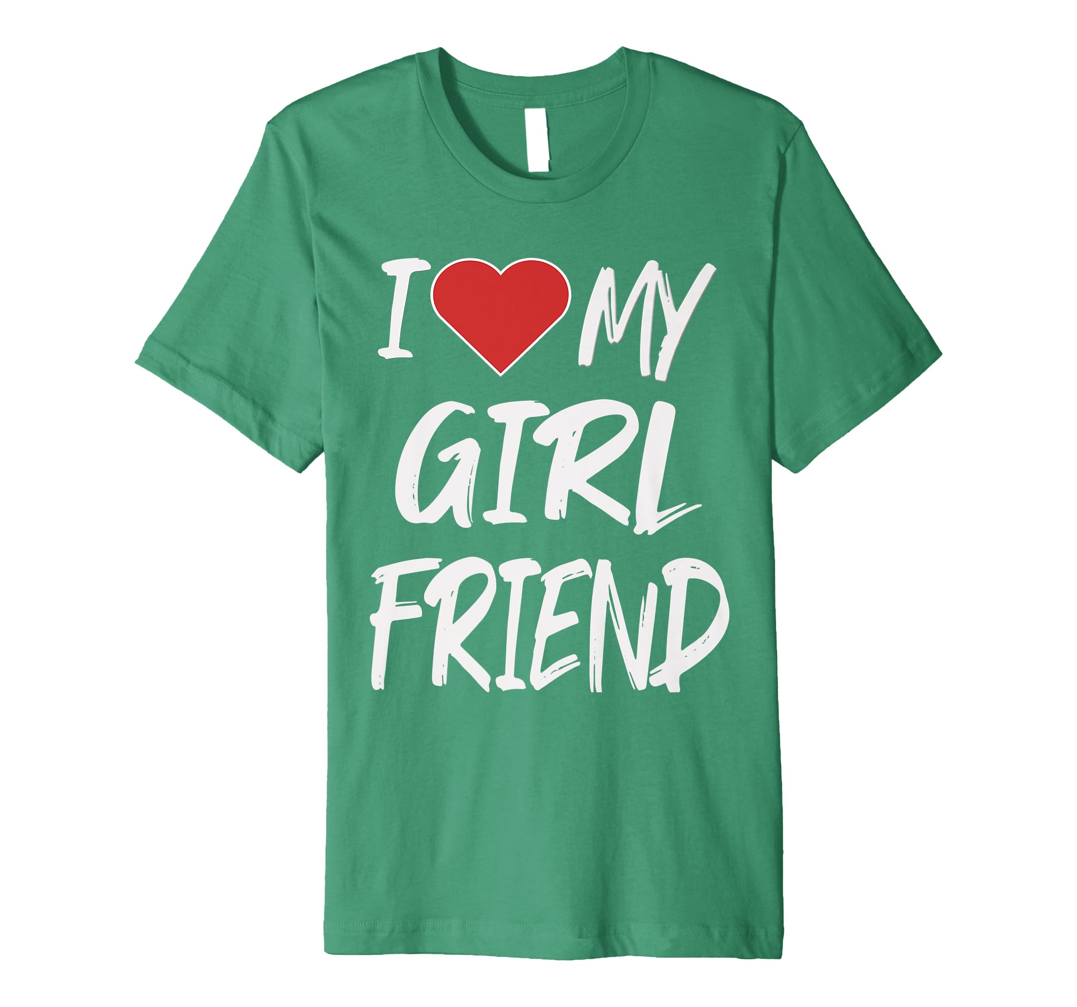 T-Shirt: L with Girlfriend Love Clothing Heart My Amazon.com: