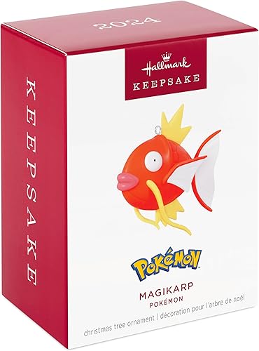 Miniatura 3 de Hallmark Keepsake Adorno de Navidad 2024, Pokémon Magikarp, regalos para fanáticos de Pokémon