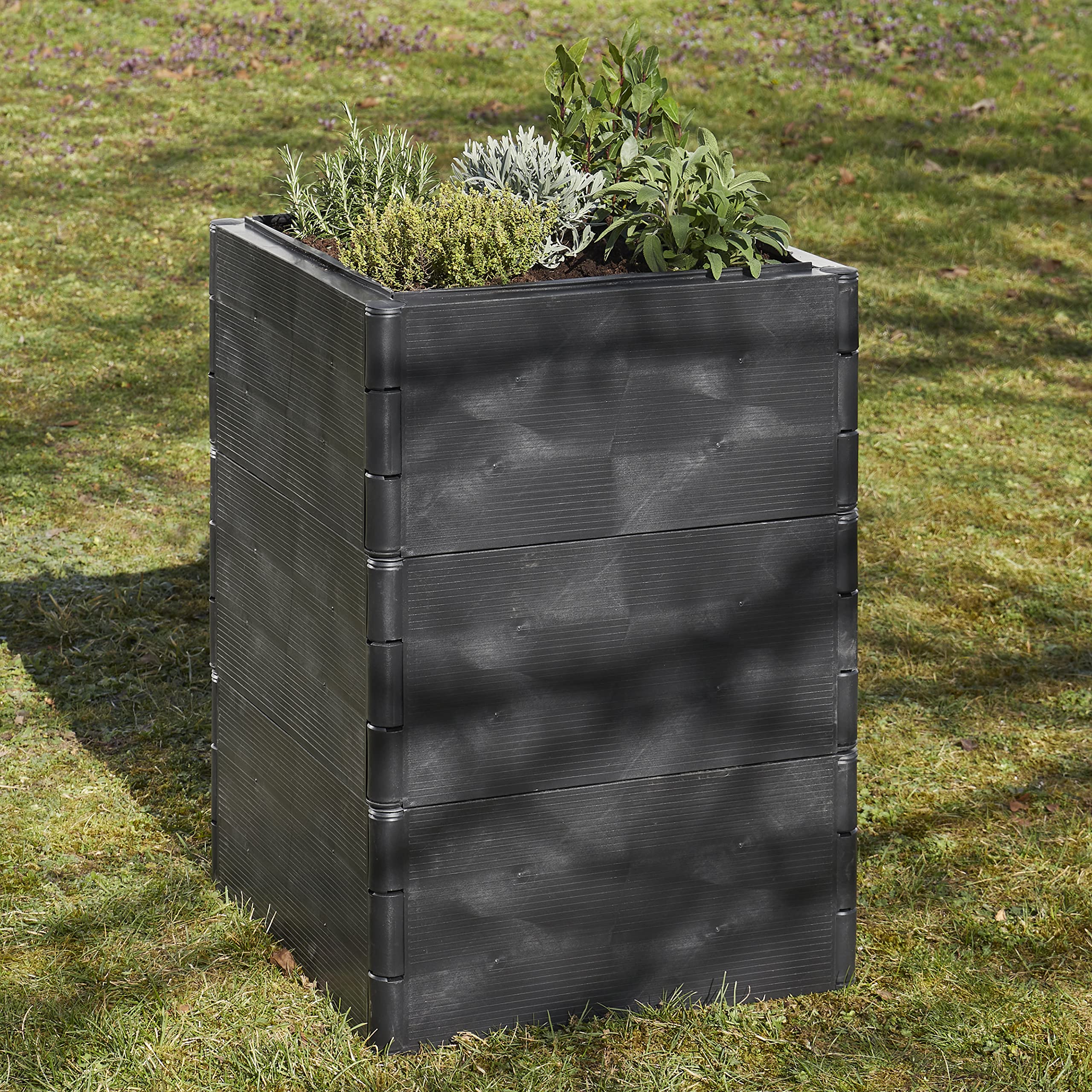 Grizzly Système de Plateaux 2 Set, pour Jardin et Balcon, bac à Fleurs, Potager, résistant aux intempéries
