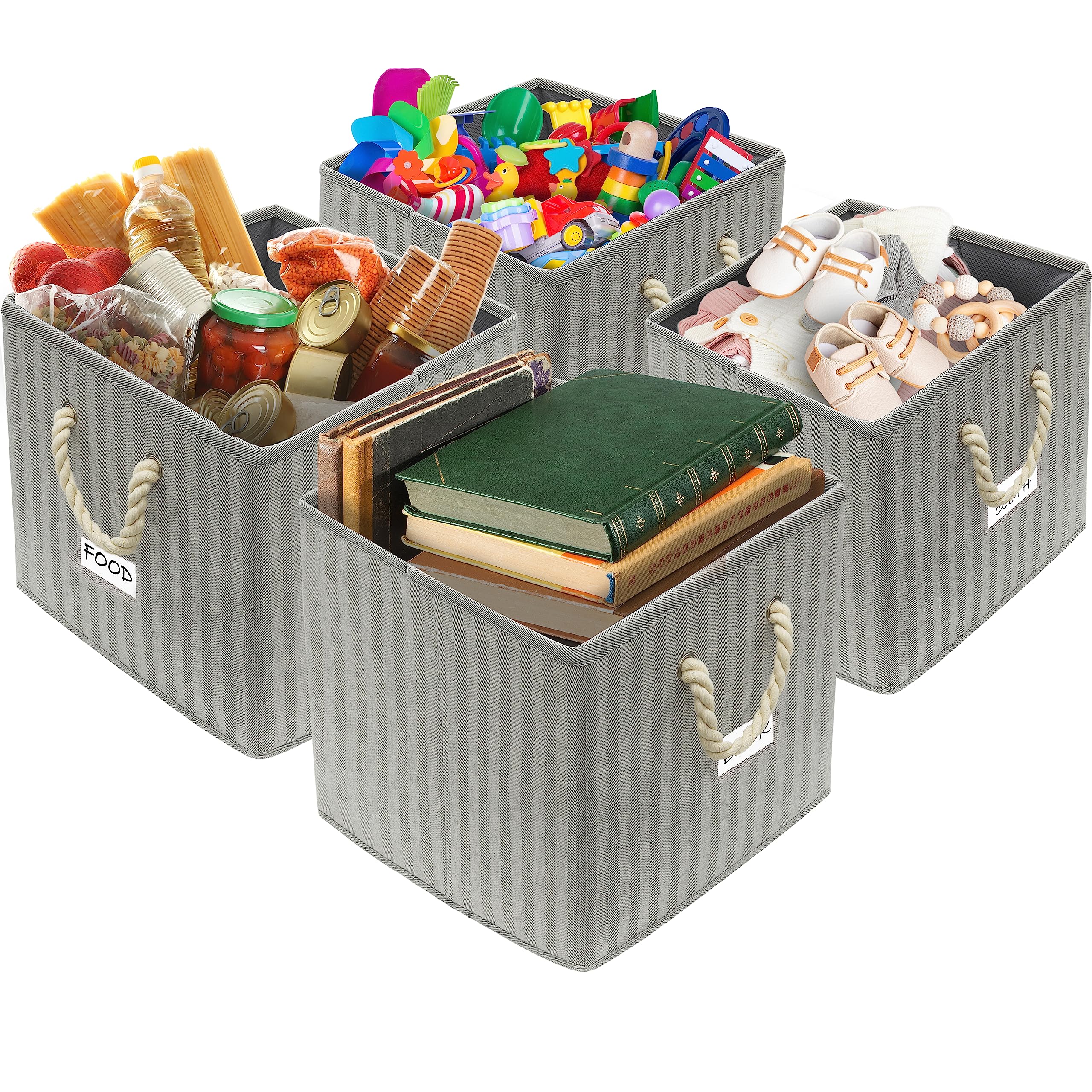 Amazon.co.jp: Simple Houseware 13インチ キューブ収納ボックス 編組