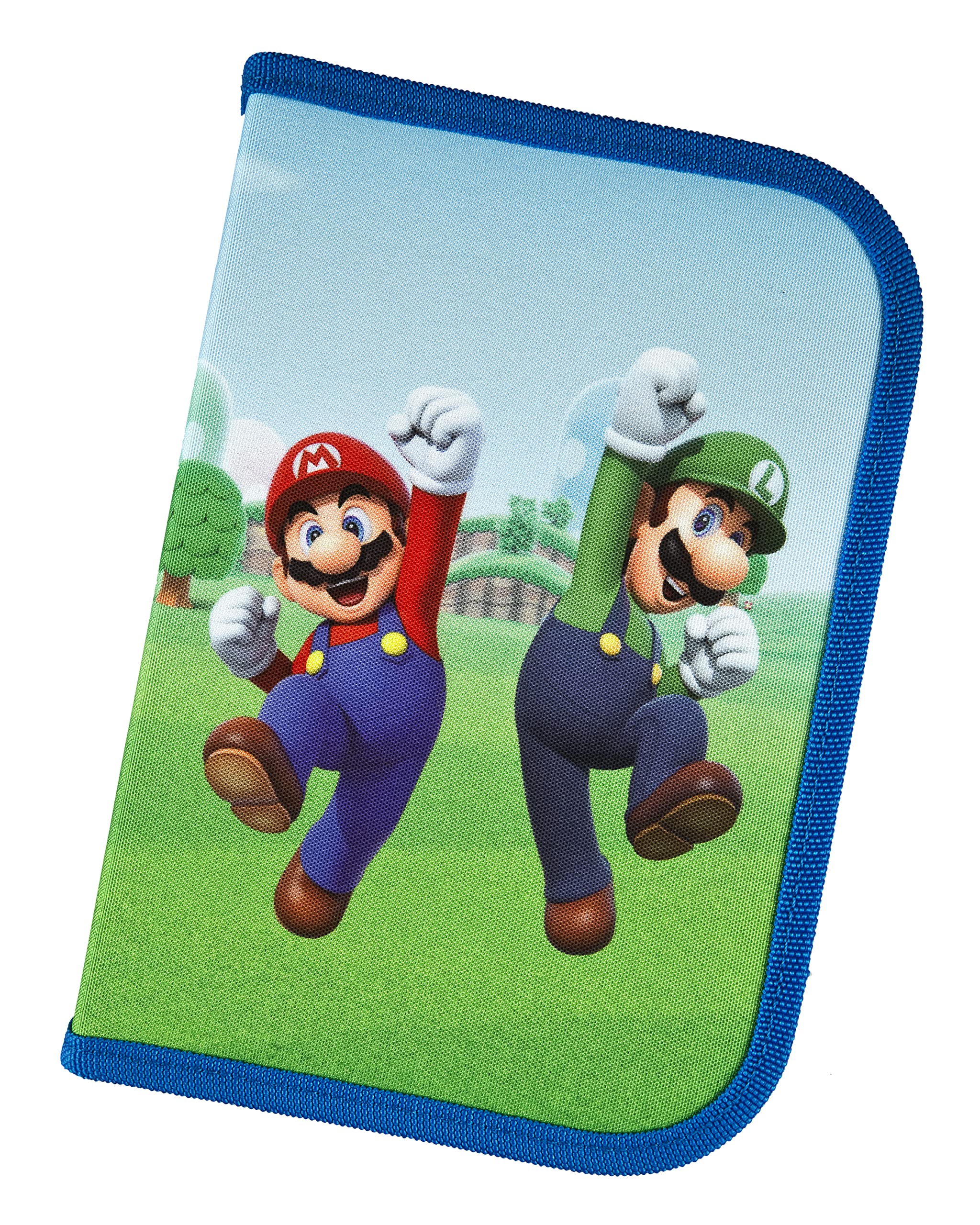 Scooli - Estuche Escolar Relleno de Super Mario - Estuche Completo con lápices Estuche Escolar Todo en uno - Práctico para el Colegio - para niños a Partir de 6 años