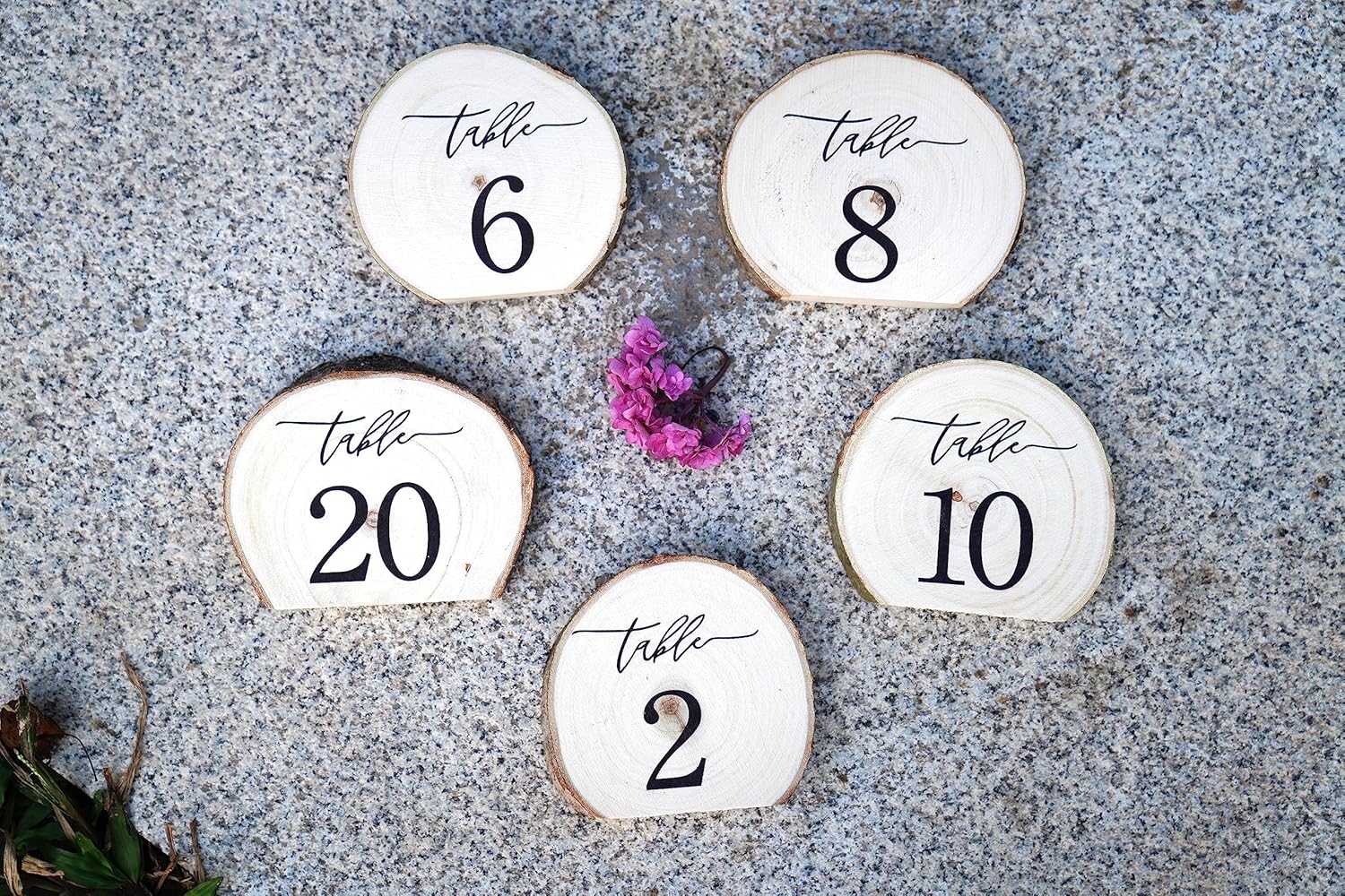 Rainbow Pana Wooden Wedding Table Numbers 1-20, Perfect for Centerpiece, Reception, Decoration, Party, Anniversary