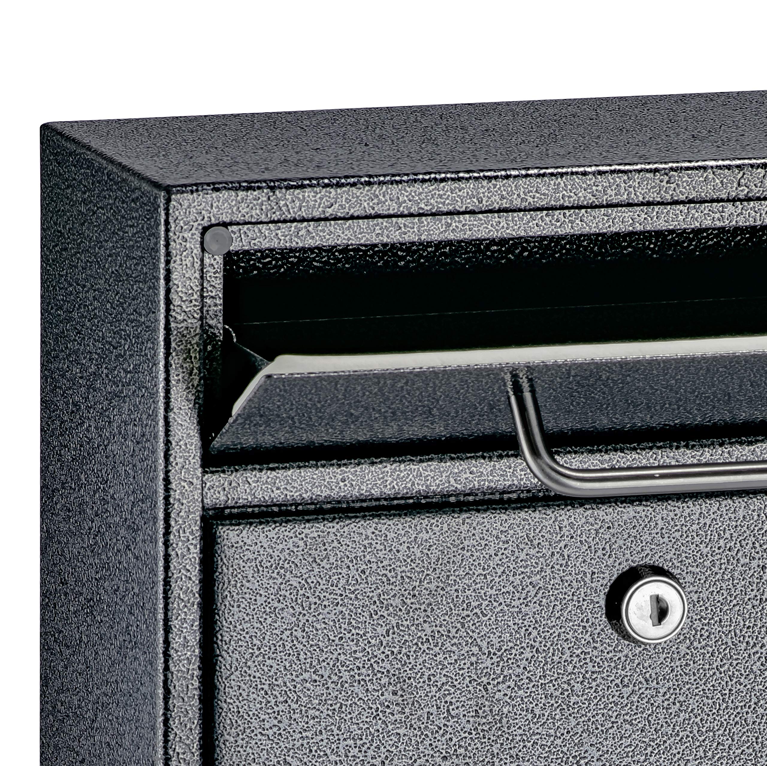 Mail Boss 7413 High Security Steel Locking Wall Mounted Mailbox-Office Comment Letter Deposit, Galaxy Drop Box,Medium