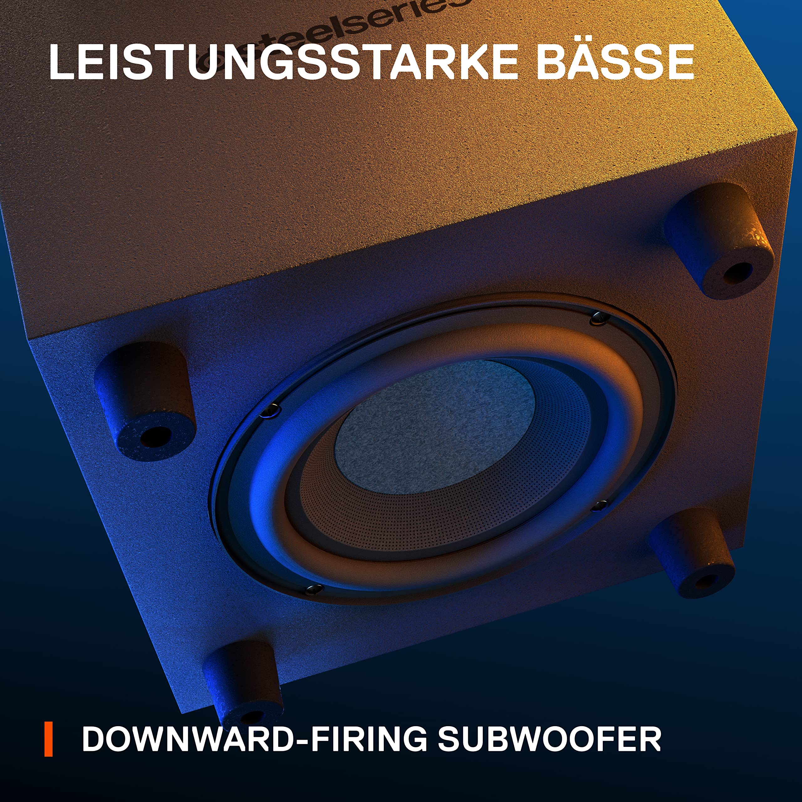 SteelSeries Arena 7 2.1 Gaming Lautsprecher 2-Wege Subwoofer RGB USB Aux optisch Bluetooth PC PlayStation Mac Black