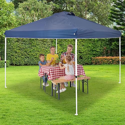 Miniatura 8 de Sunnydaze Toldo desplegable prémium de 12 x 12 pies con ventilación, parte superior de repuesto de tela Oxford 150D con revestimiento de poliuretano