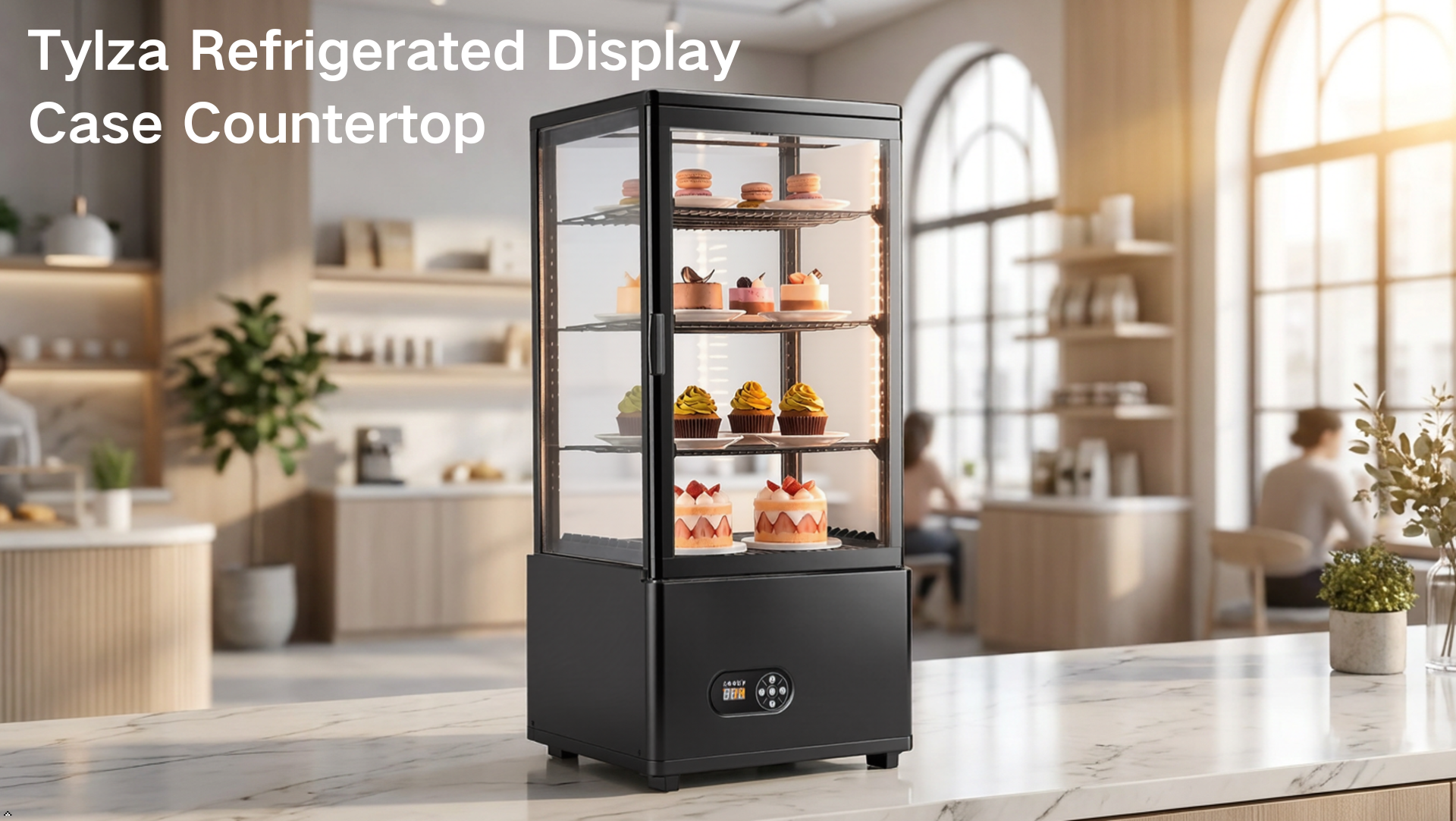 Amazon.com: Tylza Countertop Display Fridge 2.7 Cu.Ft Double Glass