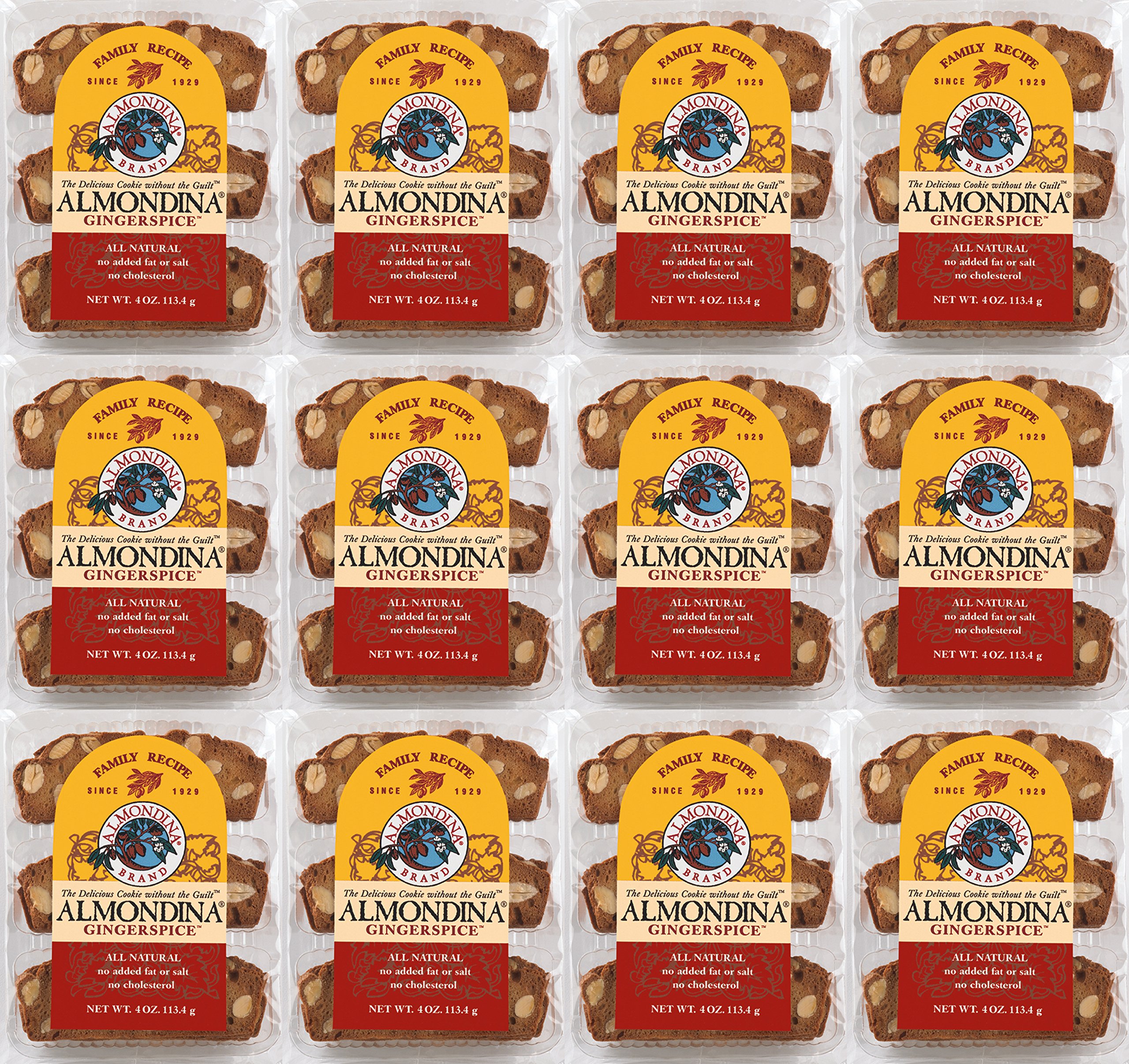 AlmondinaGinger Spice Biscuit 113 g (Pack of 12)