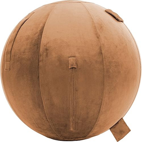 Miniatura 22 de Husband Pillow Pelota de ejercicio, cubierta con bomba para yoga, pilates, estabilidad de equilibrio de fitness, asiento de silla de pelota de