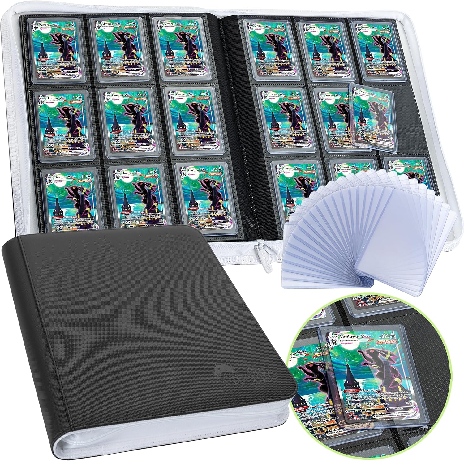 Toploader Binder, Trading Card Binder Storage, 252 9 Pocket Top Loader