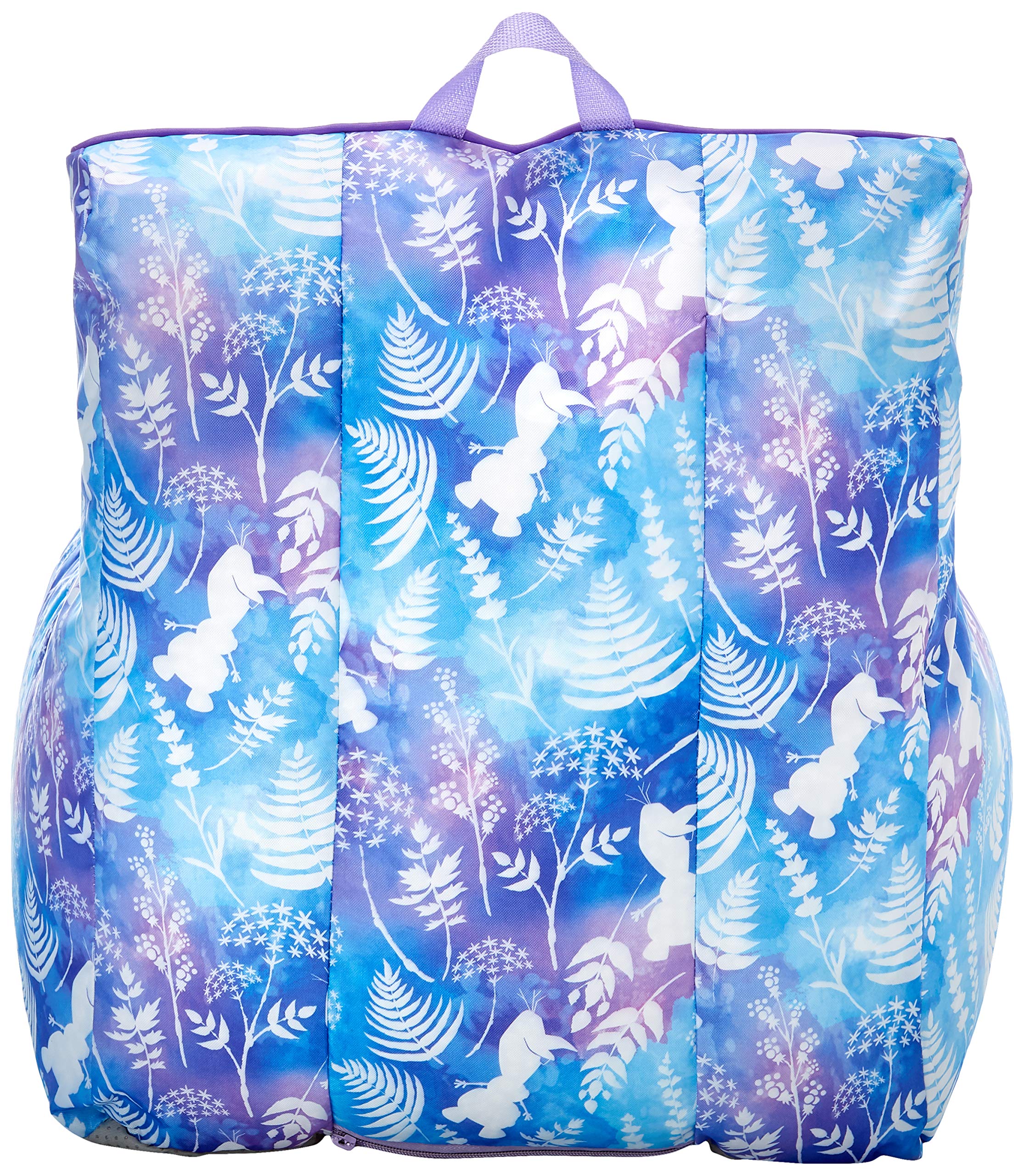 Frozen 2 Kids Nylon Bean Bag Chair with Piping & Top Carry Handle with Olaf Graphics, Anna