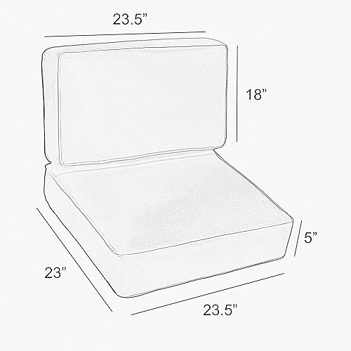 Miniatura 4 de Sorra Home - Juego de cojines para asientos profundos con cable para interiores y exteriores, Spectrum PeacockSpectrum Peacock 72 unidades