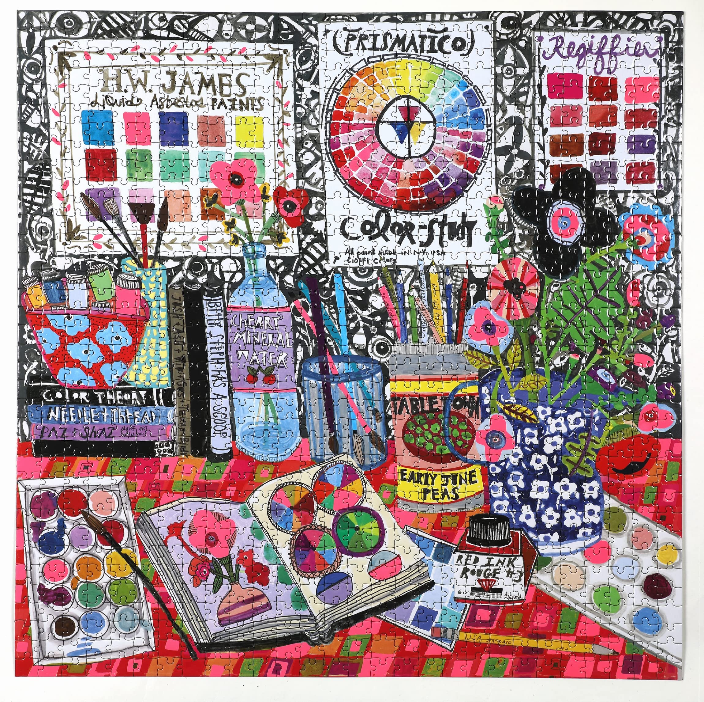 eeBoo Studio d'artista-Puzzle per adulti, 1000 pezzi, in cartone riciclato, PZTATS