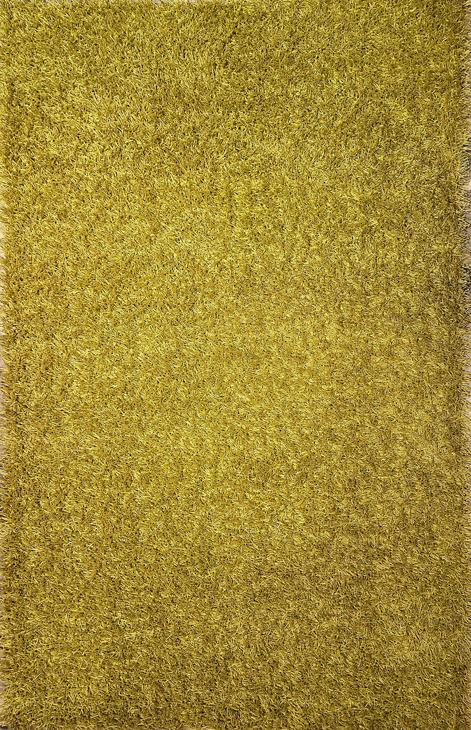 Tapis moderne kiwi 280 x 180 cm de haute densité à mèches longues et soyeuses