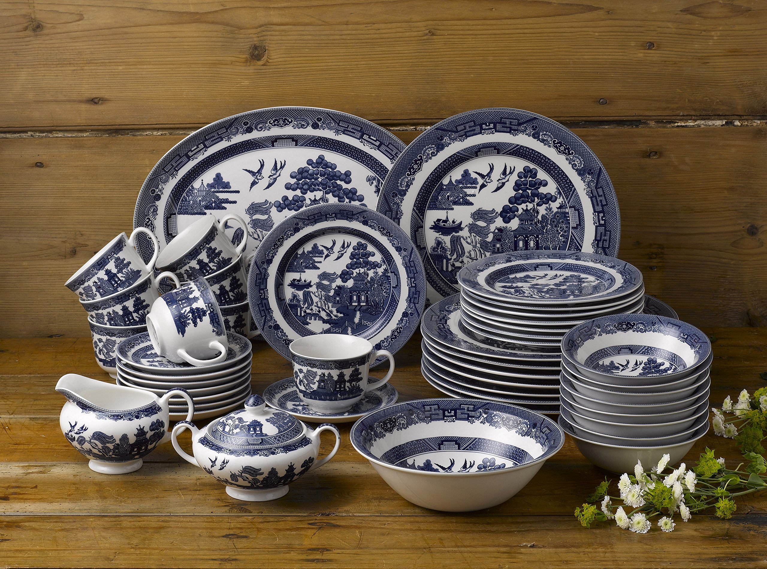 blue willow johnson brothers porcelain