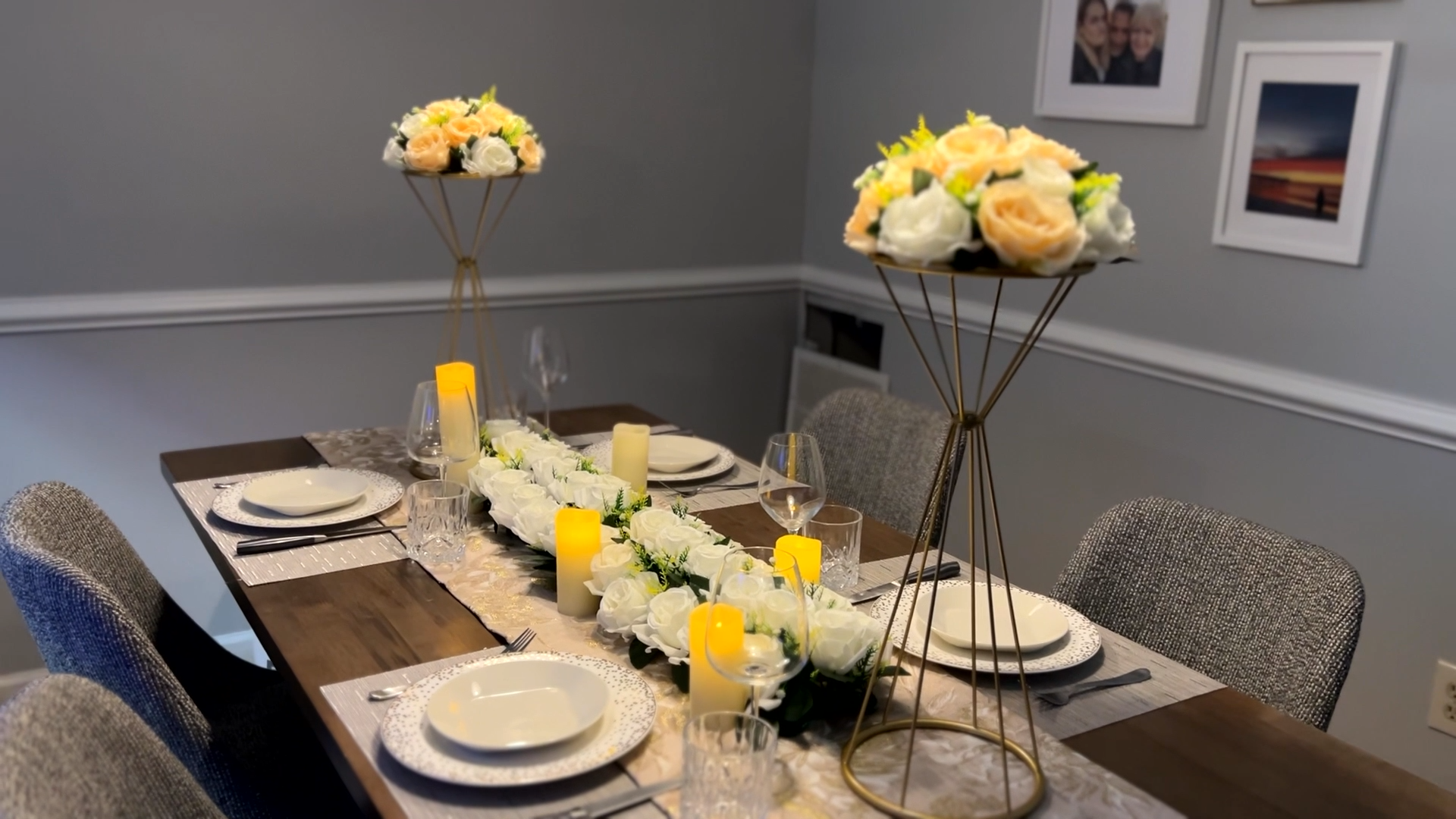 Watch Sziqiqi Gold Centerpieces for Table Wedding on Amazon Live