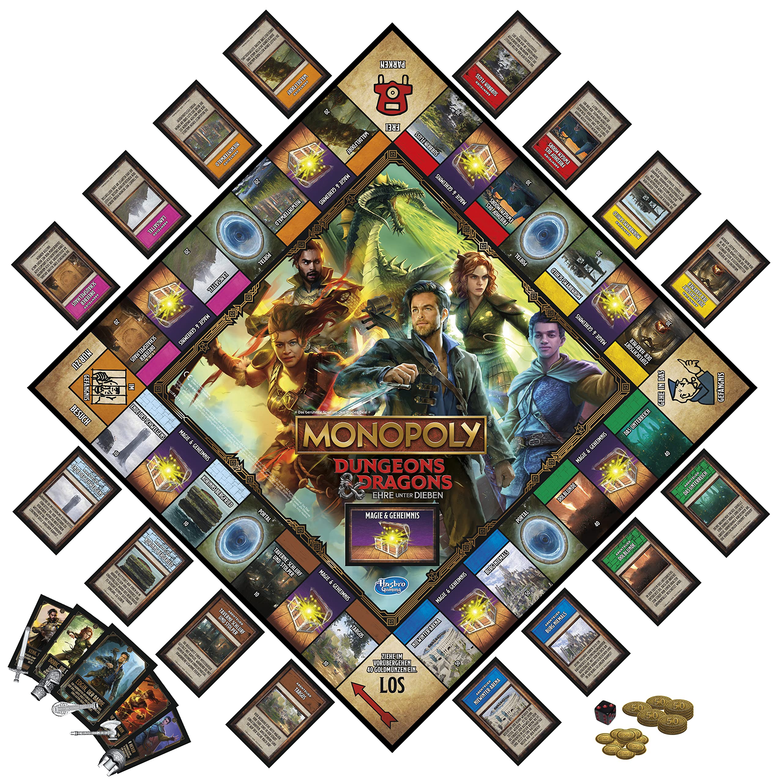 Monopoly Dungeons & Dragons: Honor Among Thieves Game Inspired by Movie Monopoly D&D Board Game for 2-5 Players - Image 3