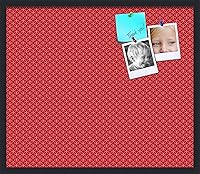 Vista 144 de PinPix Tablero de anuncios de corcho de 20 x 14 pulgadas. Este tablero decorativo enmarcado viene con diseño de círculos B W y un marco negro