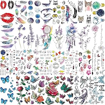 Tatouages Temporaires Roi Lion - 4 Feuilles - Résistants à L'Eau - Enfants - Animaux