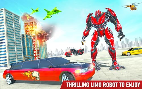 Robot Battle City - Flying Car Transform Robot Battle Game Robot Car Transform Games Shark Robot Car