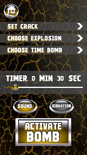 exibição rachaduras Timebomb