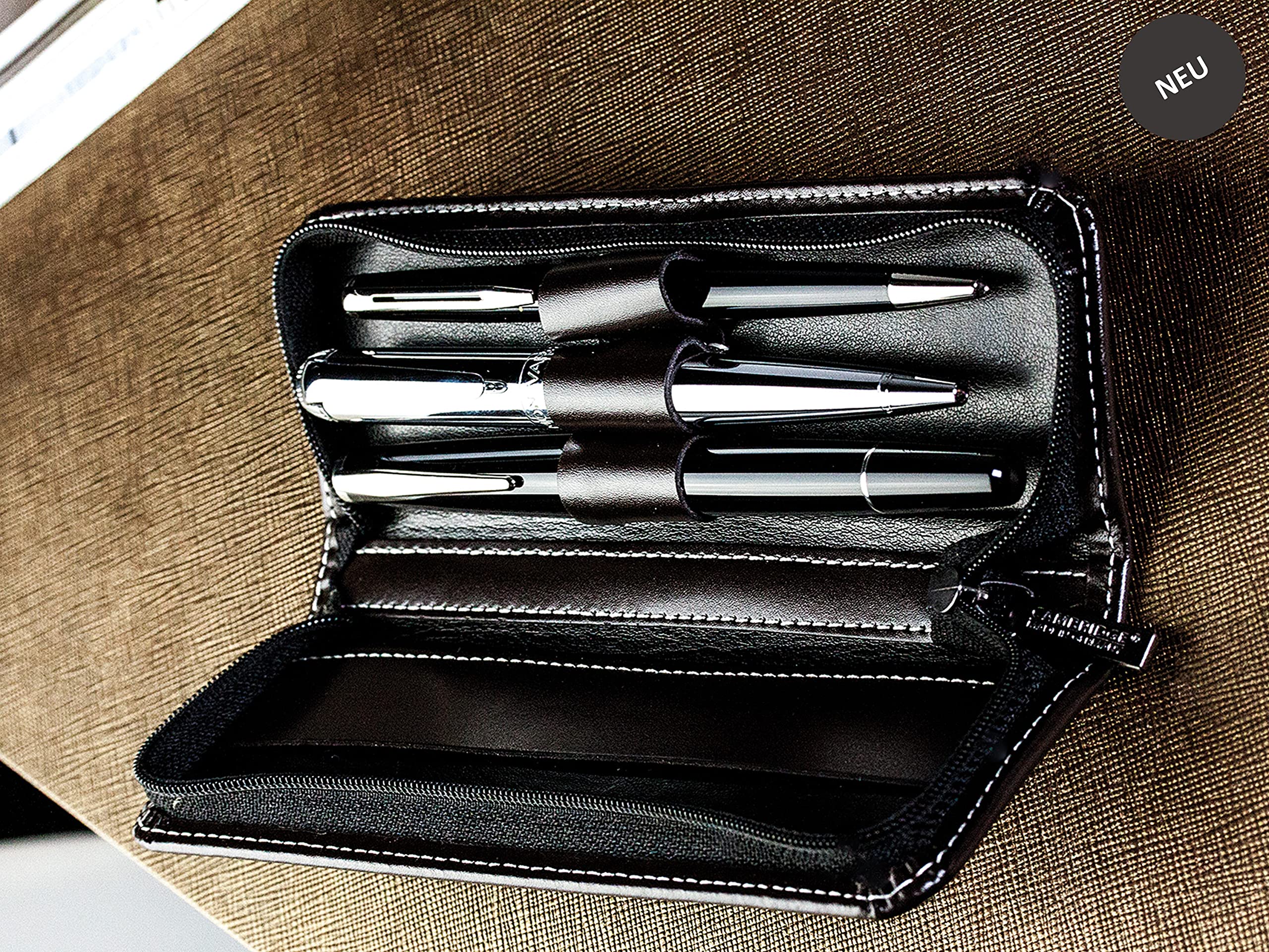 Caja Pluma, Estuche De Madera Y Terciopelo Expositor Para Bolígrafos De Col - Pens & Writing