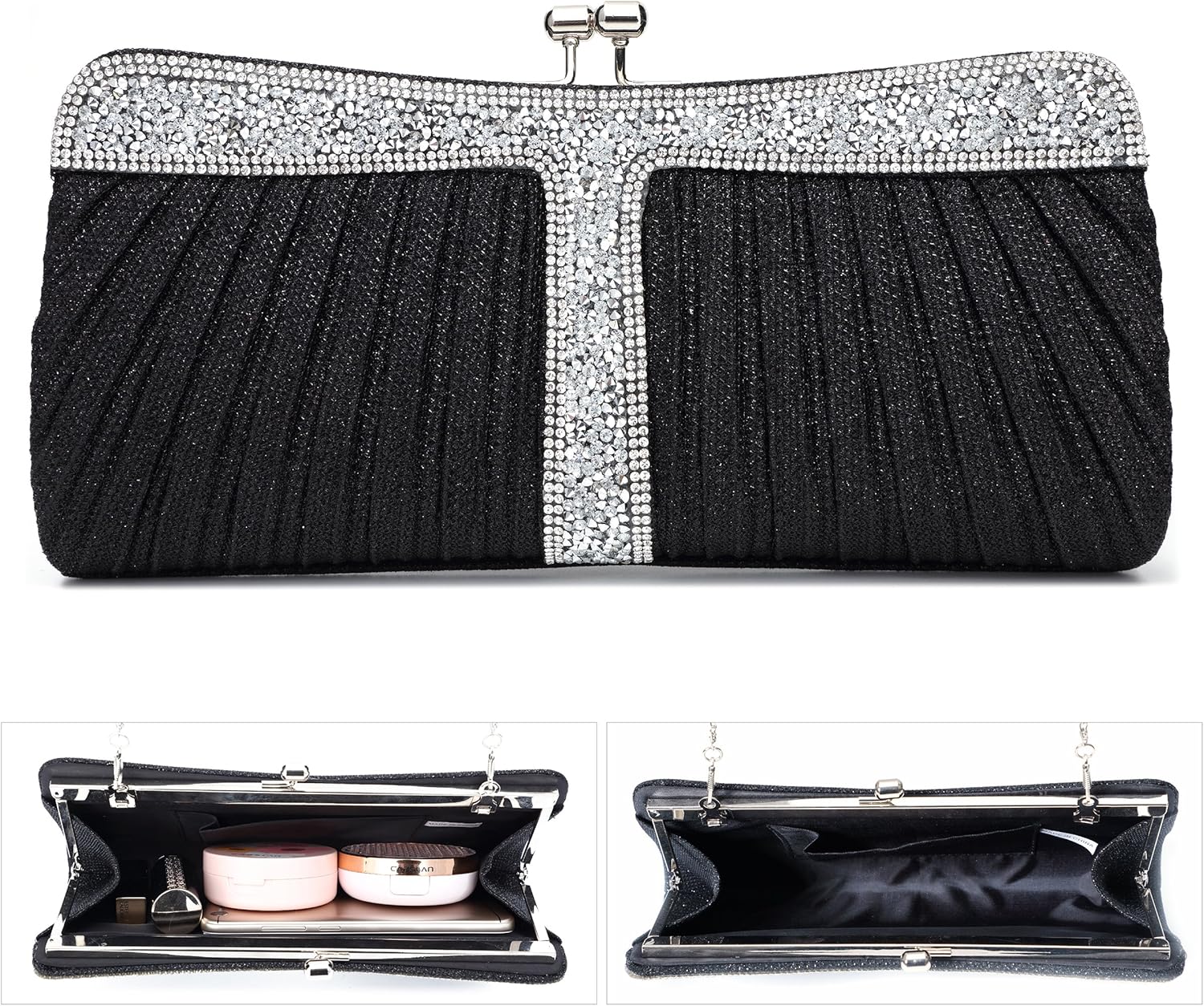 Rhinestone Clutch Purses for Women Purses and Handbags Formal Wedding Party Prom Purse Money Bags