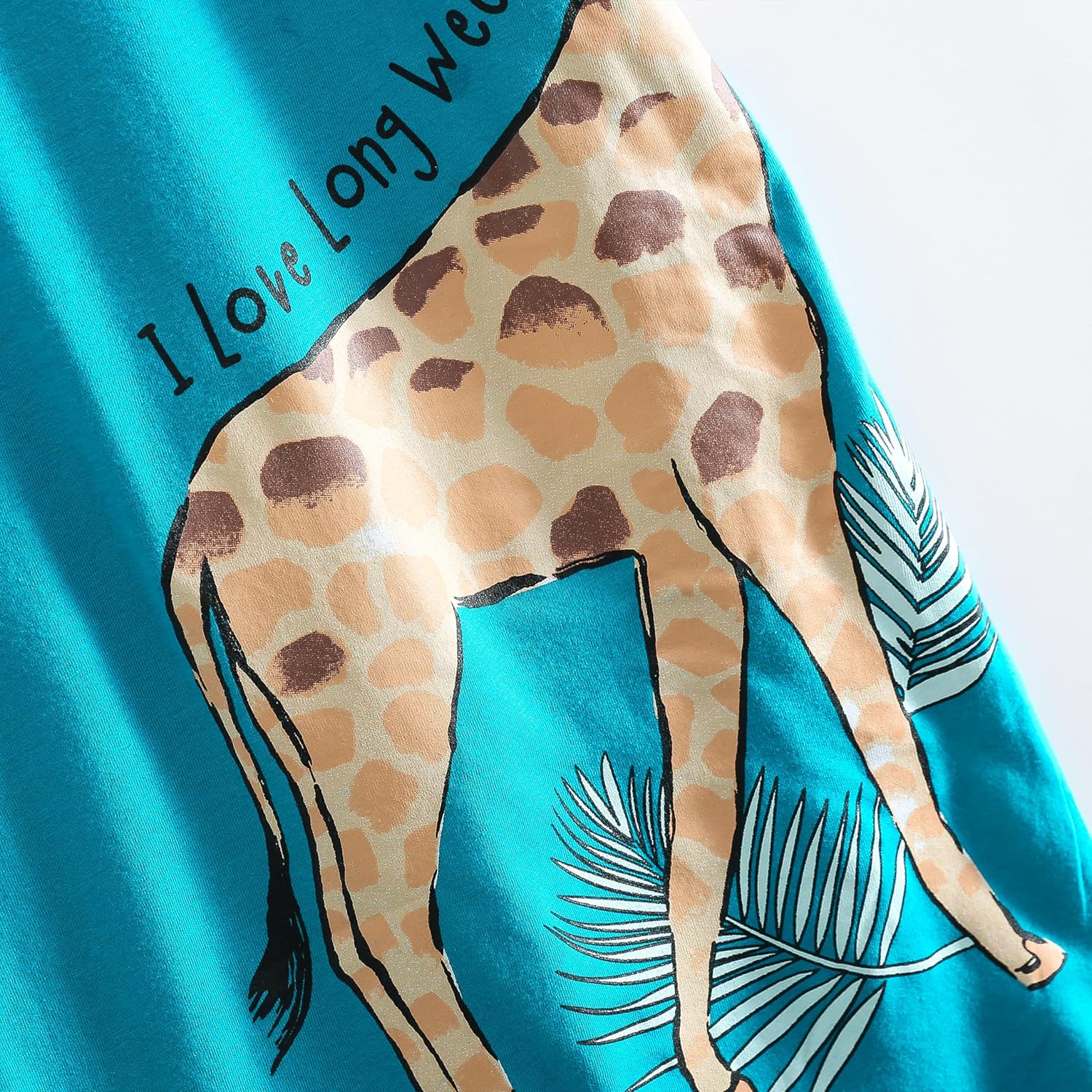 PNAEONG Women's Cotton Nightgown Sleepwear Short Sleeves Shirt Casual Print Sleepdress - Image 3