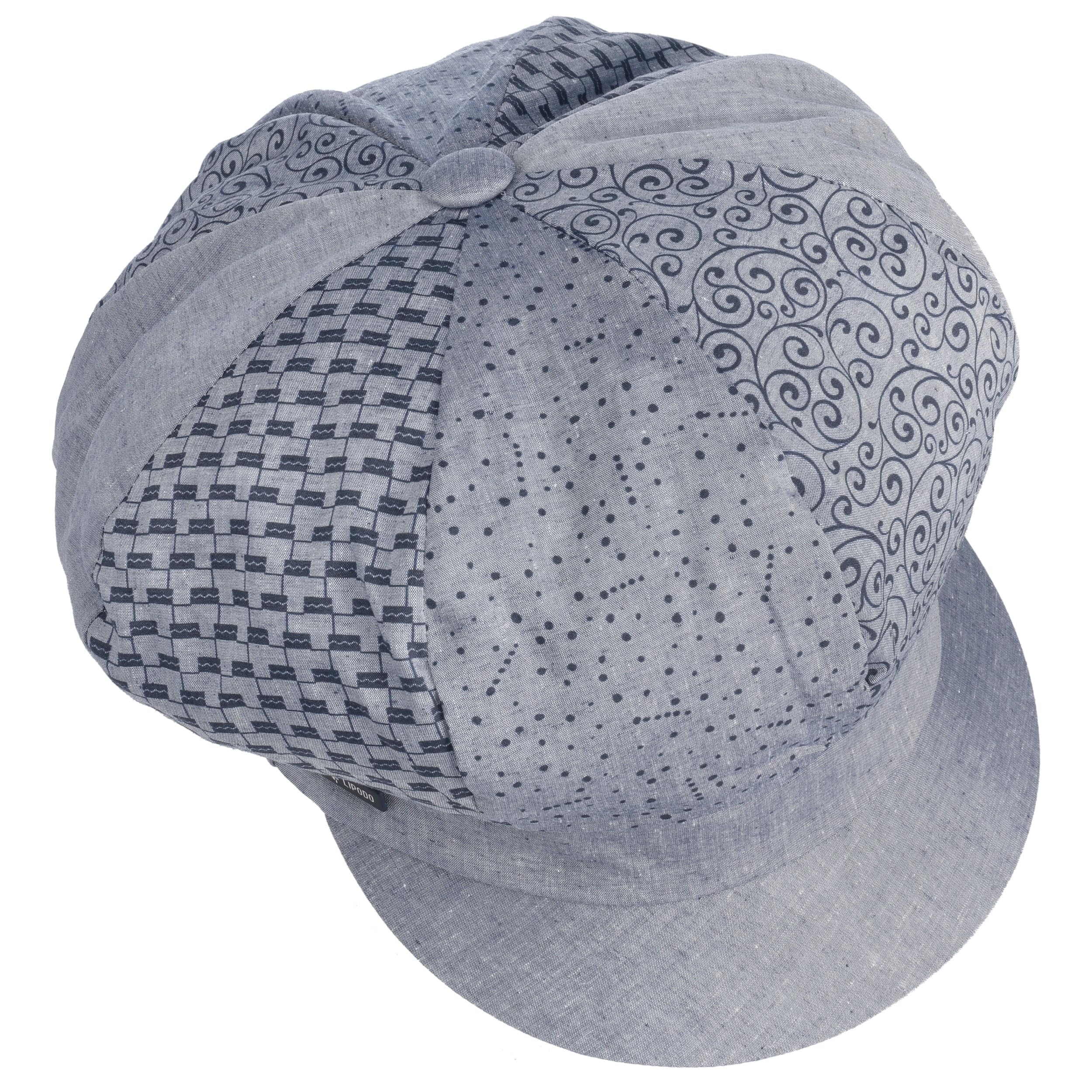 Lipodo Avella Schirmmütze Ballonmütze Patchwork Blumenmuster Made in Italy Damen Frühling Sommer