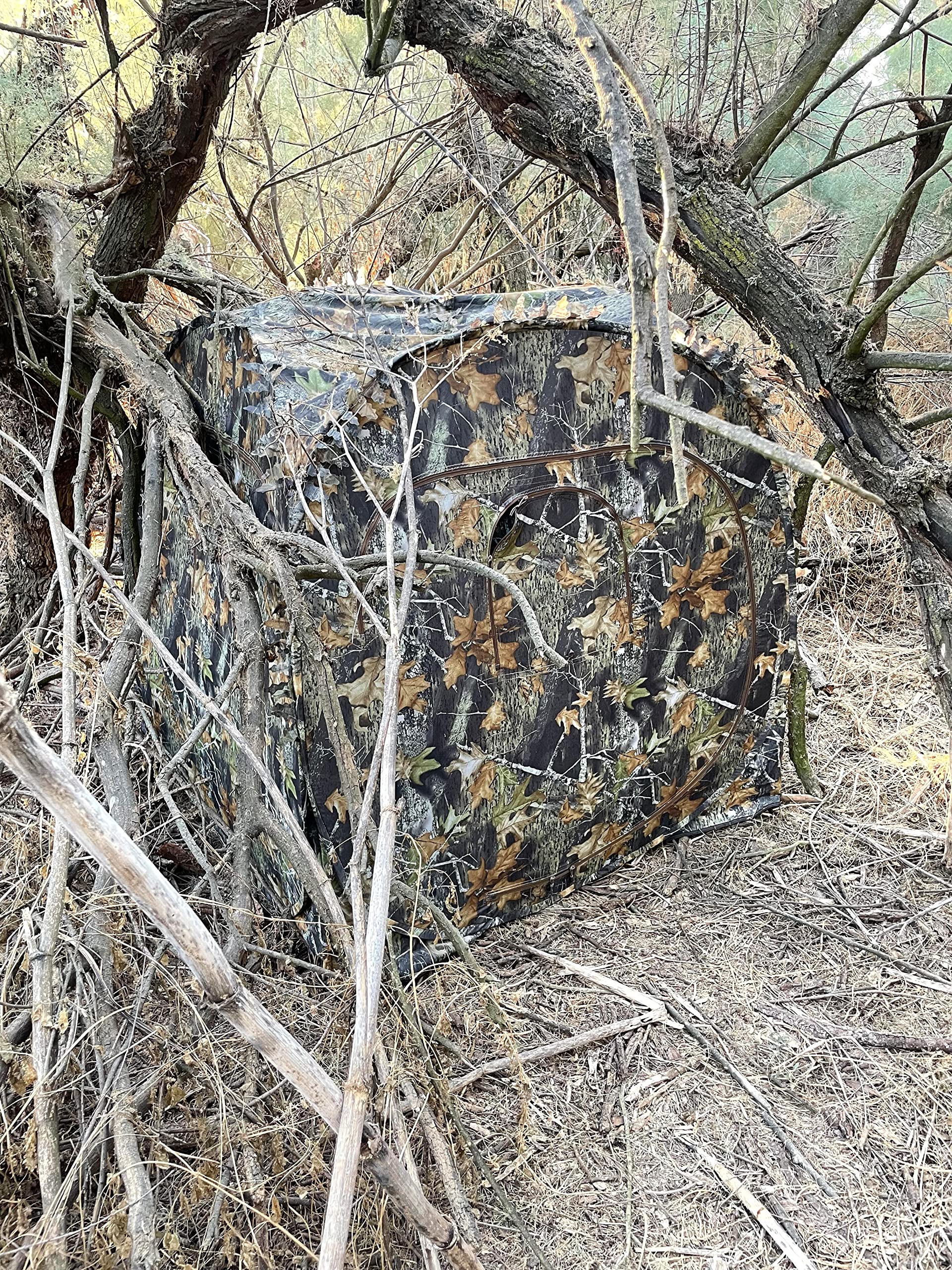 Genérico Caja de caza con cúpula de camuflaje 7 Ventanas, Putter Golf Club, Unisex, Camuflaje, 173 cm, 5.5 kg, Aficionados a la caza y la observación de la naturaleza