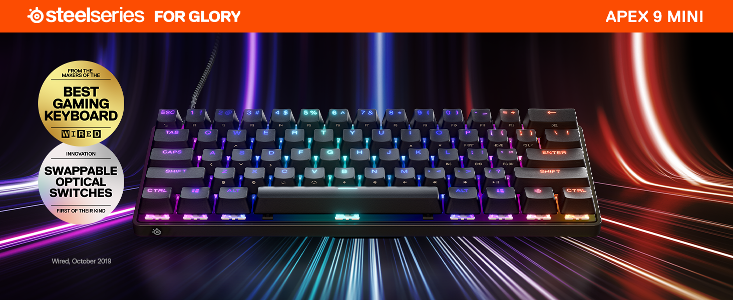 Amazon.com: SteelSeries New Apex 9 Mini – HotSwap Optical Mini