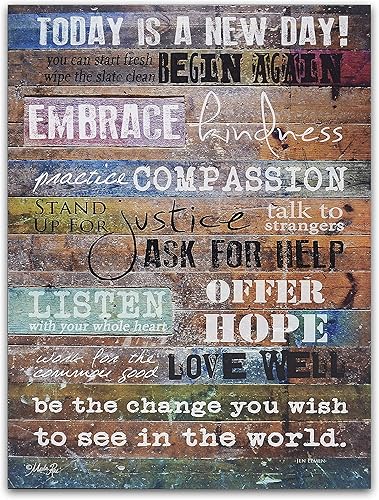 Miniatura 1 de Marla Rae cartel artístico de pared Today is a New Day (versión inglés), 16 x 12 pulgadas