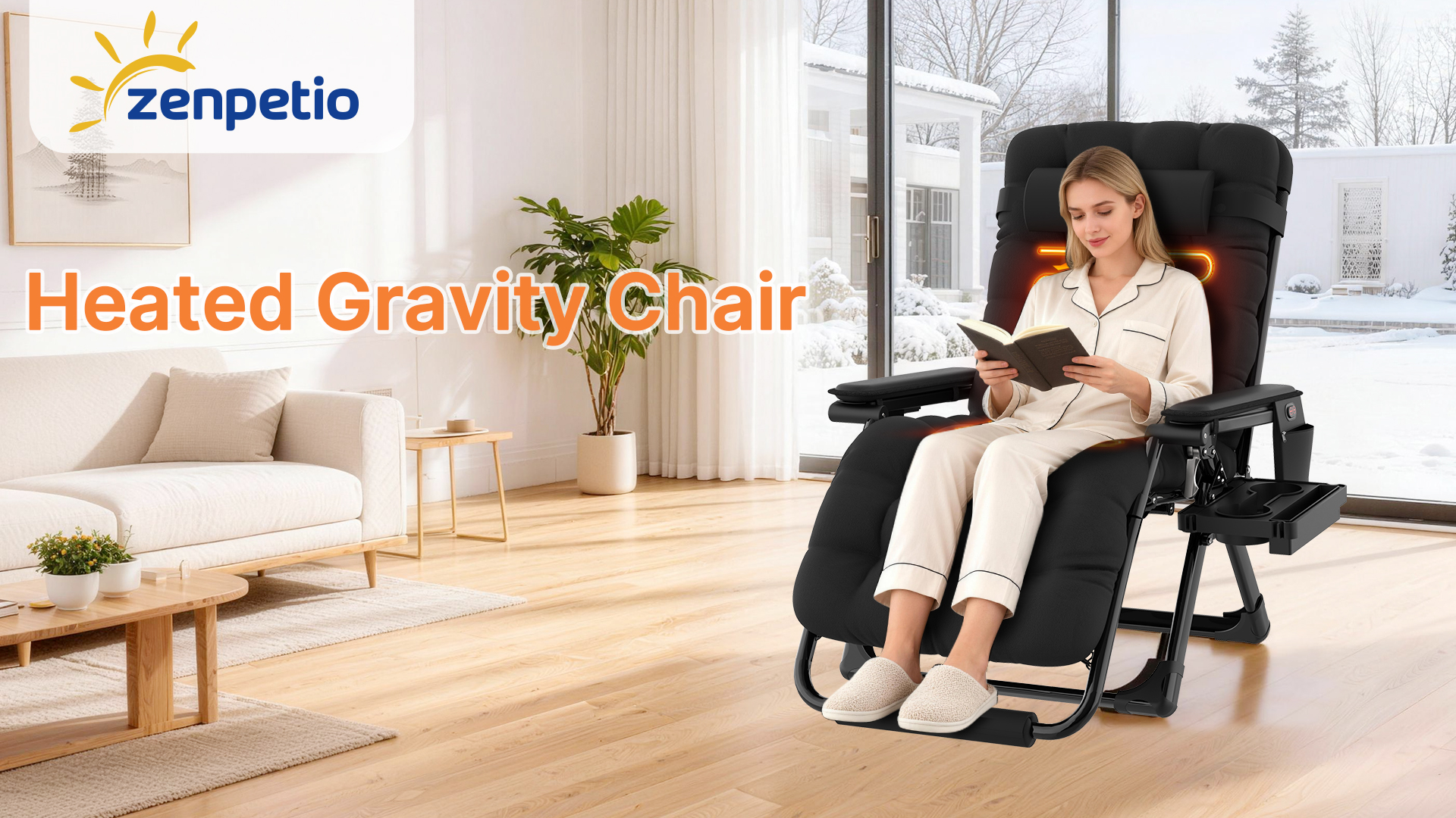Amazon.com : ZENPETIO Heated Zero Gravity Chair XL, Oversized