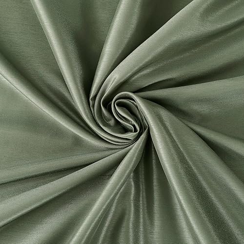 Miniatura 8 de Sun Zero Greyson - Cortina térmica de seda sintética Dupioni, opaca, con pestaña trasera, 50 x 63 pulgadas, verde musgo