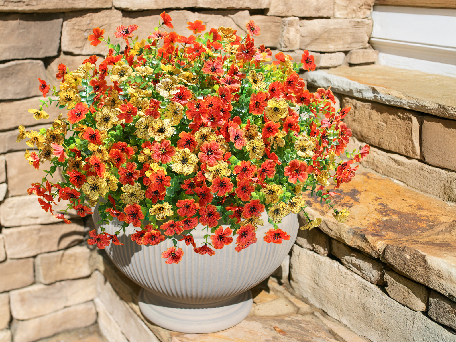 Amazon.com: HyeFlora Artificial Fall Flowers Faux Mums for Outdoor